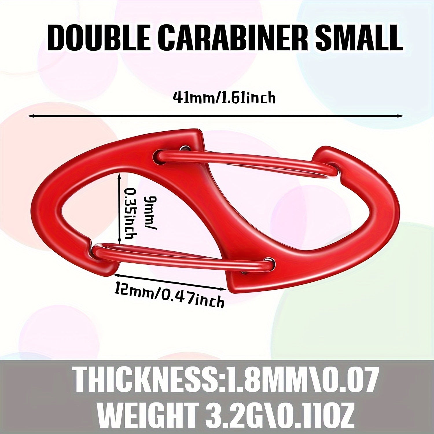 10pcs Mini Spring Keychain Buckles Camping Hiking Tools
