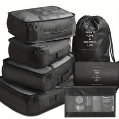 8pcs Lightweight Handheld Packing Cubes Clothing Underwear Shoes Storage Bag