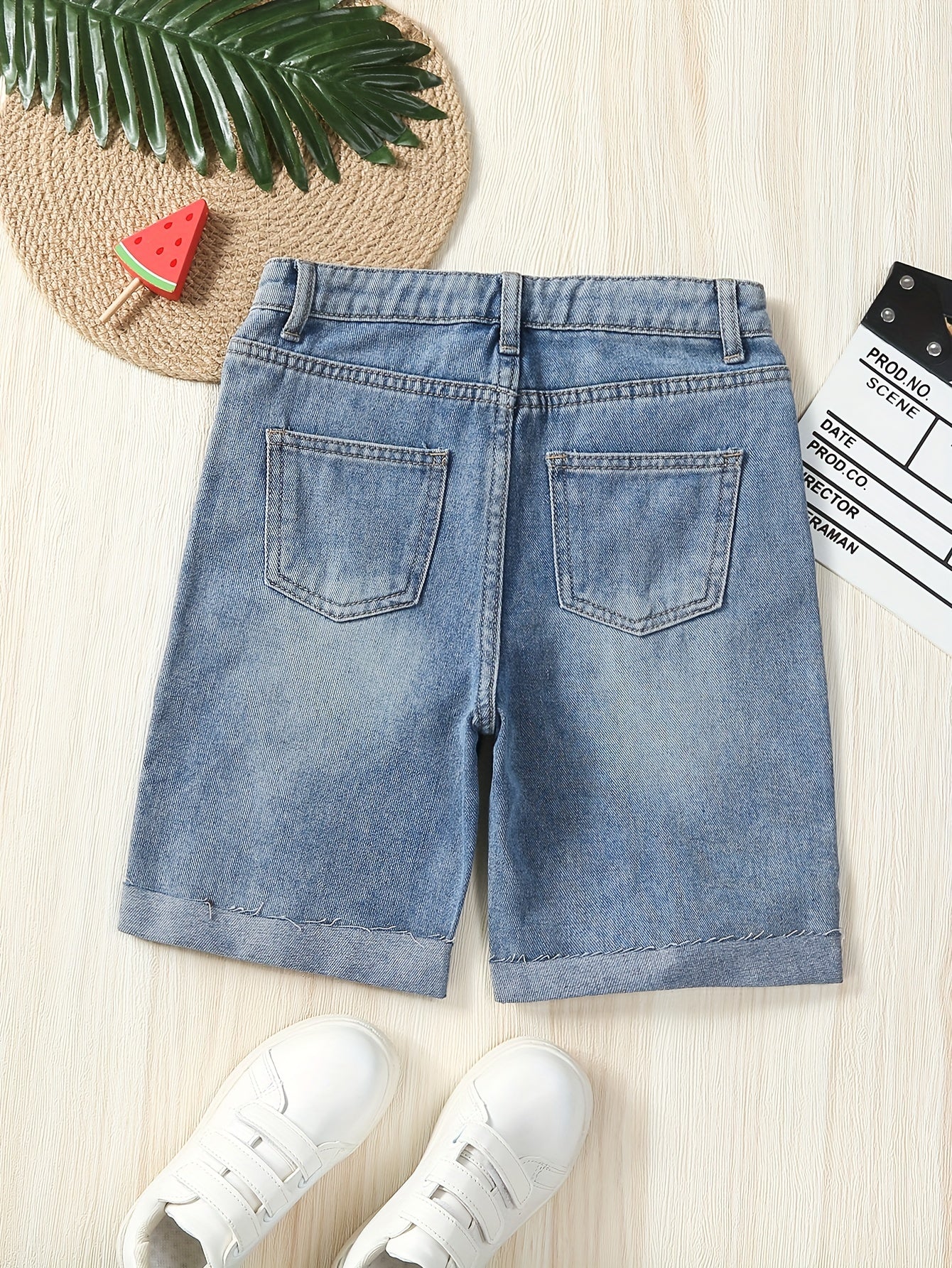 Boys Ripped Denim Shorts for Summer Kids