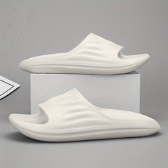 Men's Solid Non Slip Open Toe Slippers All Seasons