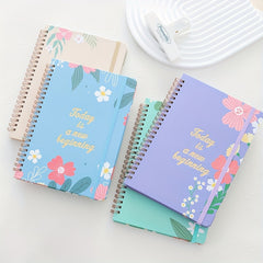 A5 Coil Weekly Schedule Goals Notebook for Students