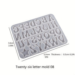 Crystal Drip Gel Mirror Case Number Keychain Molds
