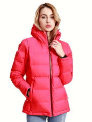 Women's Thermal Hooded Puffer Coat Windproof Outwear