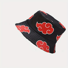 Cartoon Clouds Print Bucket Hat Reversible Lightweight Fisherman Cap