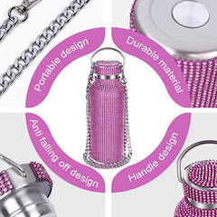 Stainless Steel Insulated Vacuum Cup with Chain for Hot and Cold Beverages