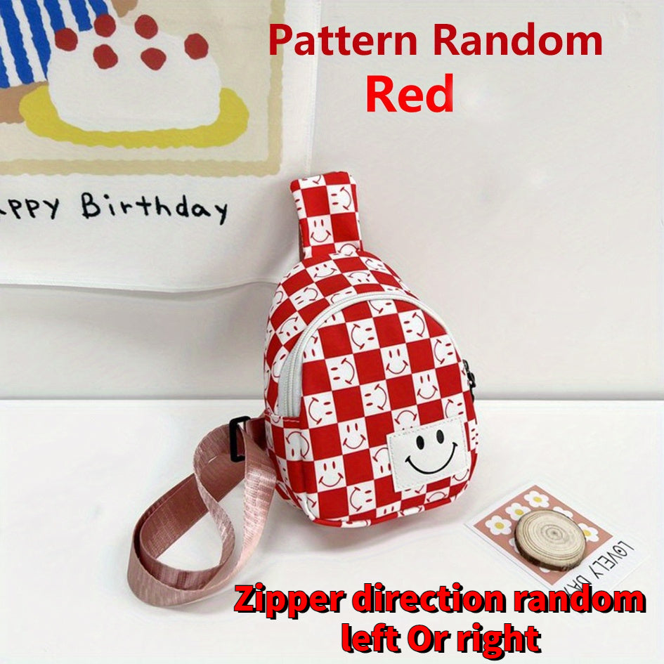 Kids Happy Face Chest Bag Small Crossbody Bag