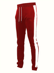 Patchwork Vertical Block Men's Drawstring Sweatpants