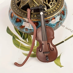 Mini Violin Model Toy House Decoration Musical Instrument DIY Handicraft