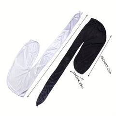 Faux Silk Ribbon Pirate Hat & Headcloth Set - 2 Pieces