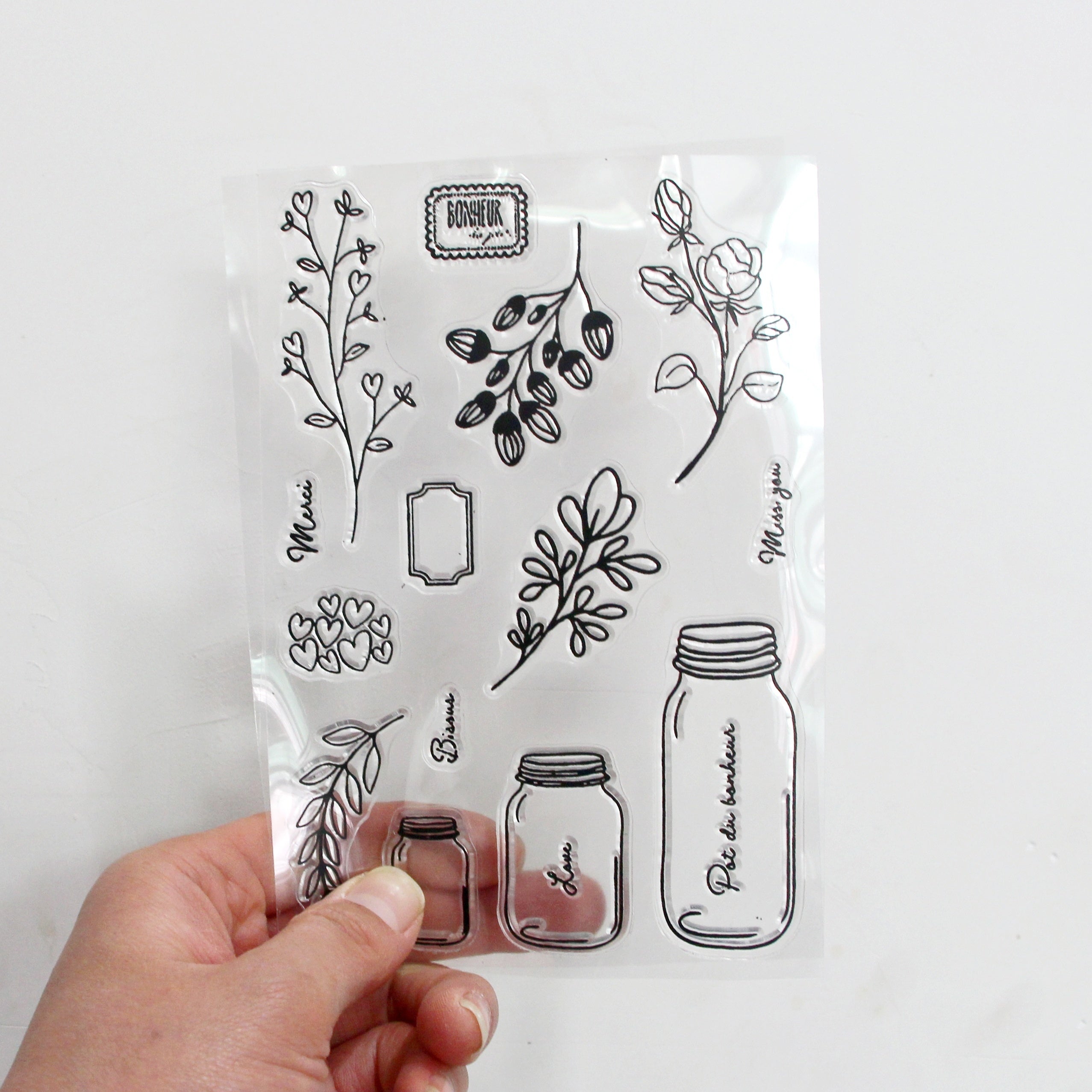 Cartoon Transparent Stamps: Fun Stationery for Students & Kids