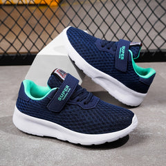 Girls' Hook And Loop Fastener Running Shoes