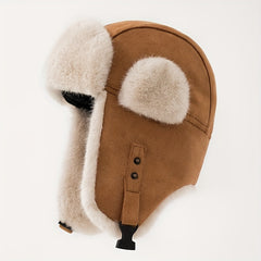 Fleece Lined Thermal Trapper Hat Ear Flap Windproof Aviator Cap