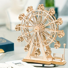 3D Wooden Puzzle Ferris Wheel Kit Educational Birthday Gift