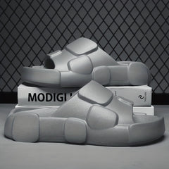 Men's Open Toe Platform Slides Anti-skid Slippers