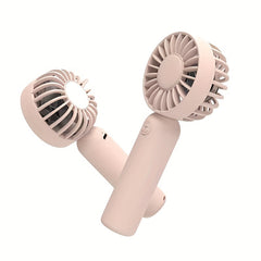 Mini Portable Double Blades Small Fan USB Rechargeable Fan