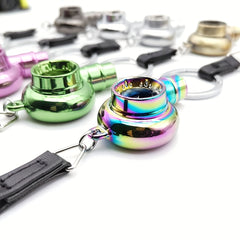 Metal Whistle Turbocharger Keychain Toy Pendant