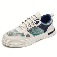 Men's Lace up Sneakers Graphic Pattern Skate Shoes Breathable