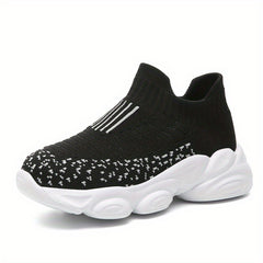 Girls Casual Sock Shoes Knit Lightweight Comfy Sneakers