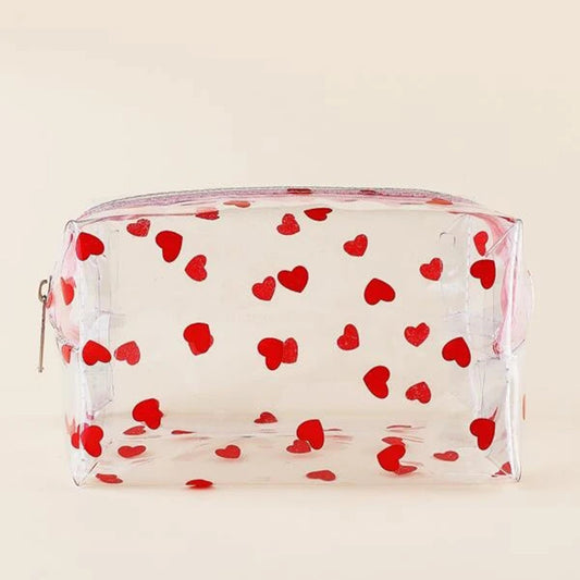 Heart Shaped Love Makeup Bag Stylish and Convenient Cosmetic and Toiletry Bag