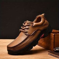Men's Leather Slip On Loafers Casual Walking Shoes