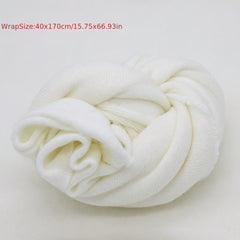 Soft & Stretchy Kids Wrap 139 x 170 Cozy Knit Blanket Khaki