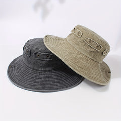 Distressed Cowboy Bucket Hats Vintage Unisex Boonie Hats