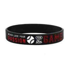 Motivational Baseball Silicone Bracelet for Teams & Players
