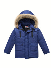 Teen Casual Winter Coat with Hood