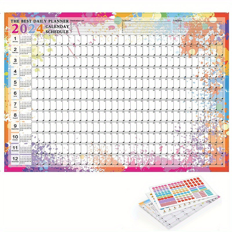 365 Days Calendar Year Planner Memo Morandi American Style