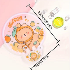 Cartoon Figure Foldable Handheld Fan Summer Accessory