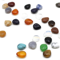 30pcs Natural Semi precious Stone Beads Drop Shaped Loose Beads
