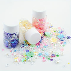 12g Holographic Mixed Glitter Flakes for Epoxy Resin Art - 9 Colors