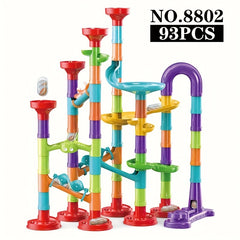 Trackball Slide Building Block Set Dark Glass Beads for Boys and Girls