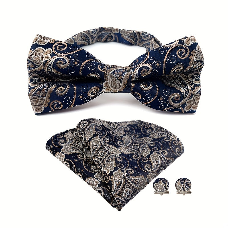 Paisley Bow Tie & Pocket Towel Set