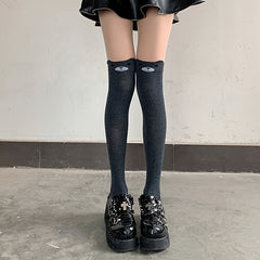 3 Pairs Cartoon Thigh High Socks Over The Knee Socks Women's Stockings