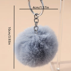 Plush Ball Keychain Pendant Key Hanging Bag Key Chain