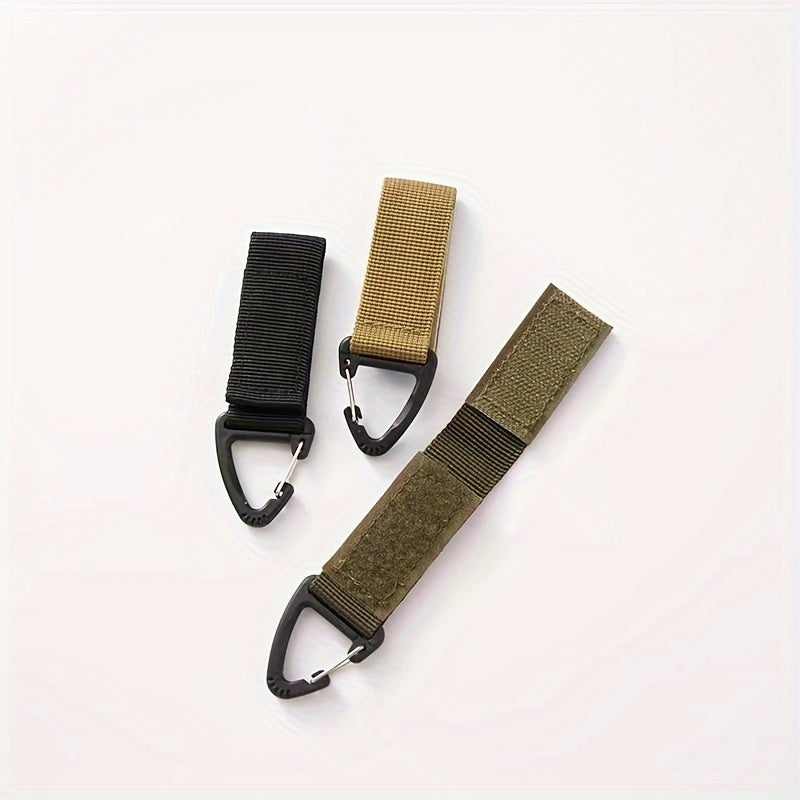 Nylon Webbing Buckle Backpack Hanging Keychain Outdoor Camping