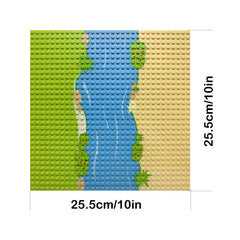 32x32 Grid Base Plate for Building Blocks - Compatible with Major Brands