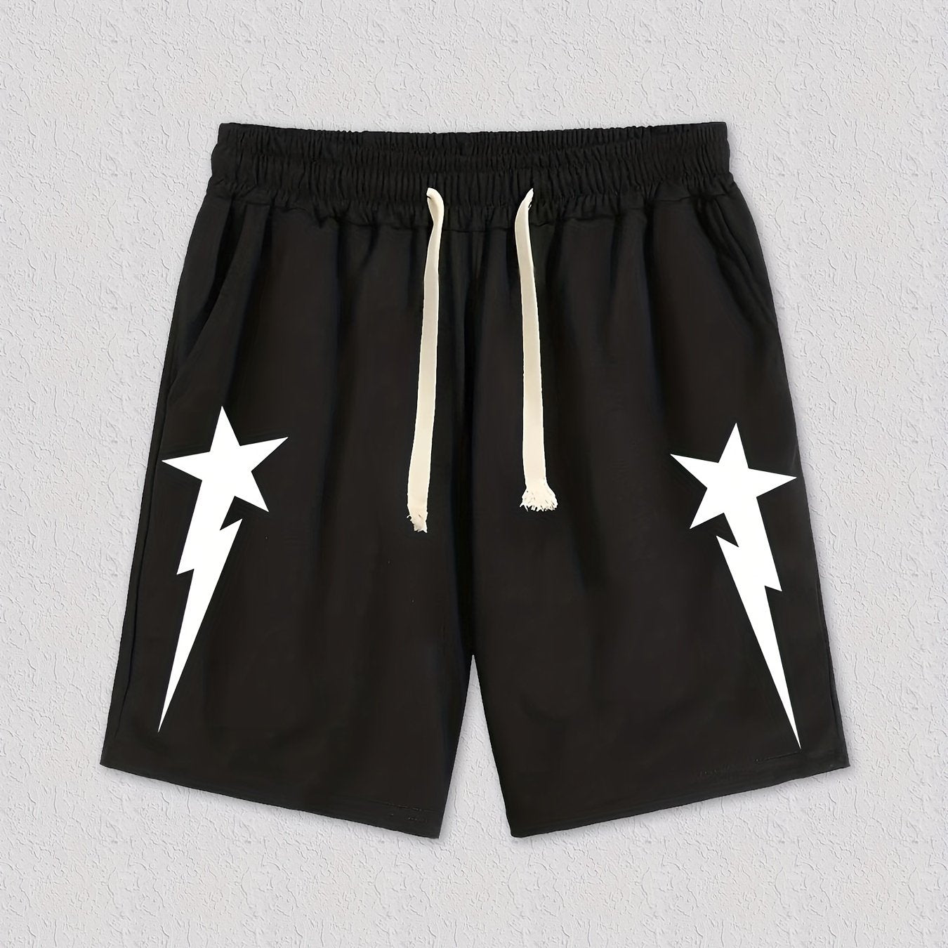 Star Pattern Men's Casual Loose Pocket Shorts