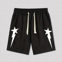 Star Pattern Men's Casual Loose Pocket Shorts
