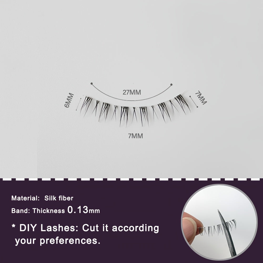 Palm Lashes Bottom Lashes 5 Pairs Pack Natural Wispy Lashes