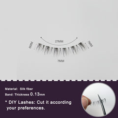 Palm Lashes Bottom Lashes 5 Pairs Pack Natural Wispy Lashes