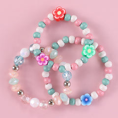 Makersland Kids Pottery Flower Bead Bracelet