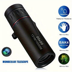 Waterproof Monocular Telescope for Bird Watching and Hiking