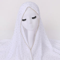 Rhinestone Chiffon Hijab Scarf Shawl Head Wrap Turban Sunscreen Towel