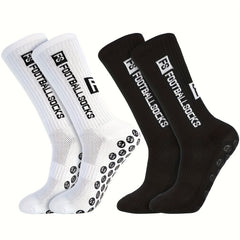 2pairs Outdoor Mid calf Thickened Football Socks