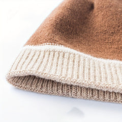 Knitted Ear Protection Beanie for Autumn & Winter, Warm Keeping Hat