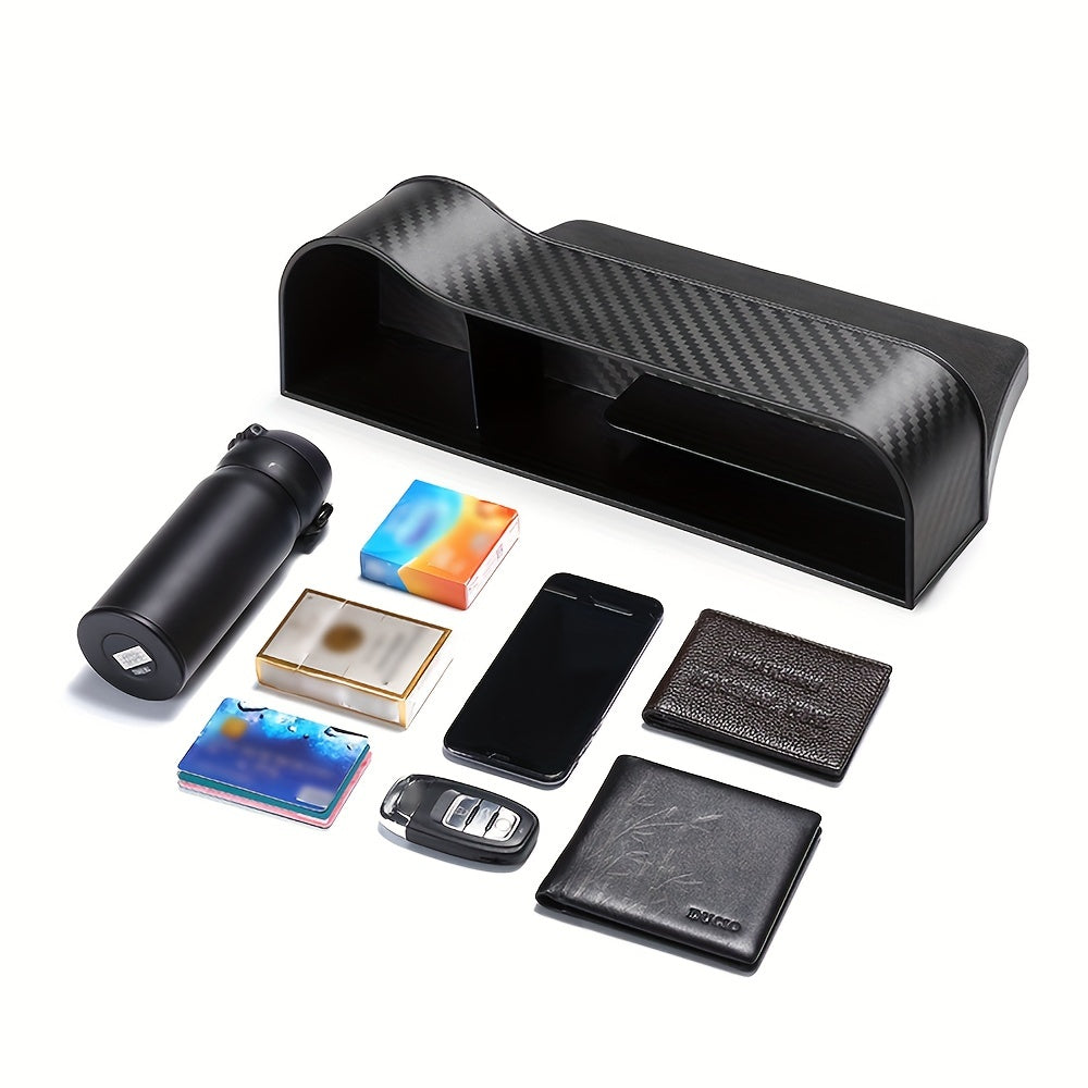 2pcs Car Seat Organizer Seat Storage Box Phone Holder Seat Gaps Storage Box