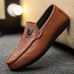 Men's Moc Toe Loafer Shoes Non-Slip Slip On Driving Shoes