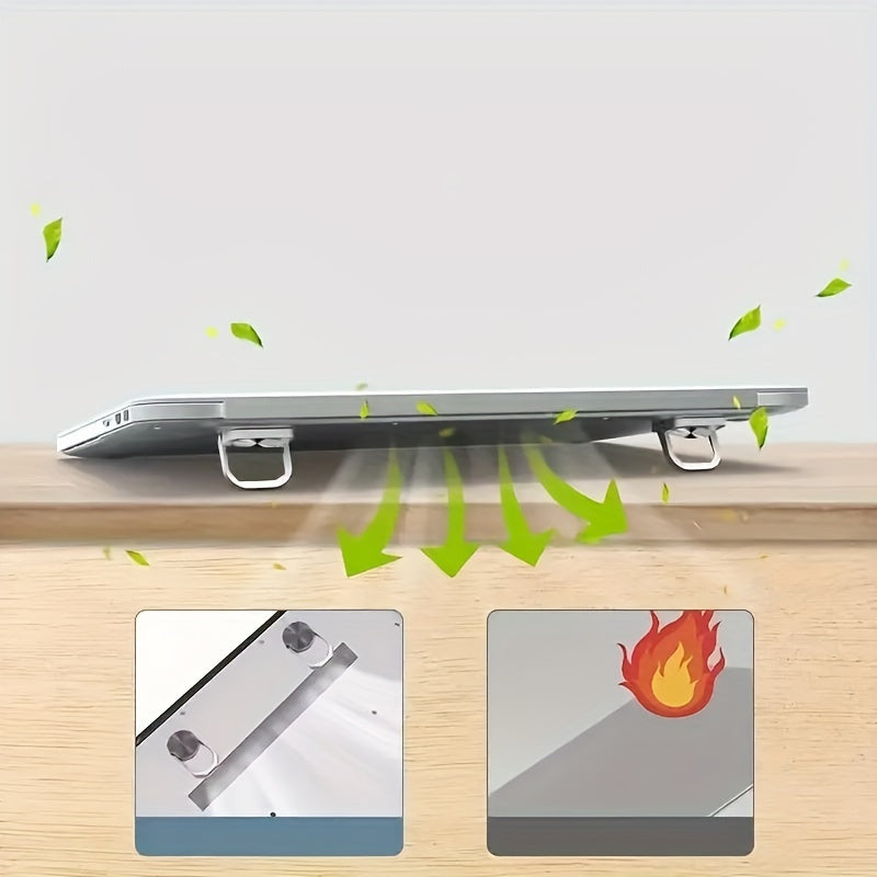 2pcs Laptop Stand Mini Portable Notebook Cooling Lazy Bracket Desktop Stand